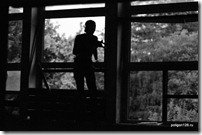 В окне